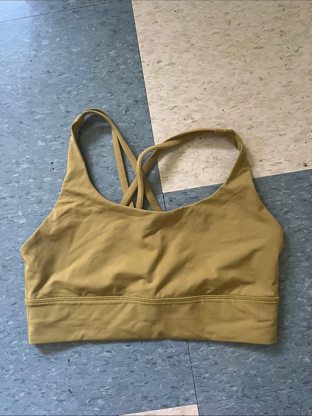 lululemon athletica Strappy Sports Bra - Mustard Yellow